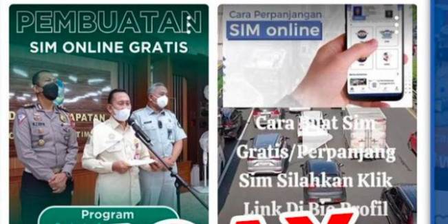 Waspada! Beredar di Medsos Modus Penipuan Berkedok Pembuatan SIM Online Gratis
